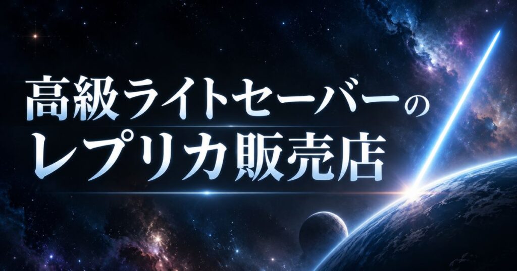 高級なライトセーバーのレプリカは劇中の柄を6万円前後から選べます！99,900円のオビワンは部品の刻印まで再現しています